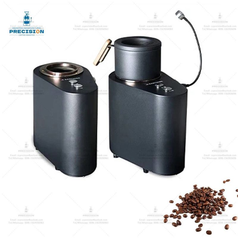 เครื่องต้มกาแฟที่ฉลาดกว่า พร้อมกล่องอากาศและถ้วยเย็น 220V 2000W เครื่องต้มถั่วกาแฟที่บ้าน สีดํา สีขาว