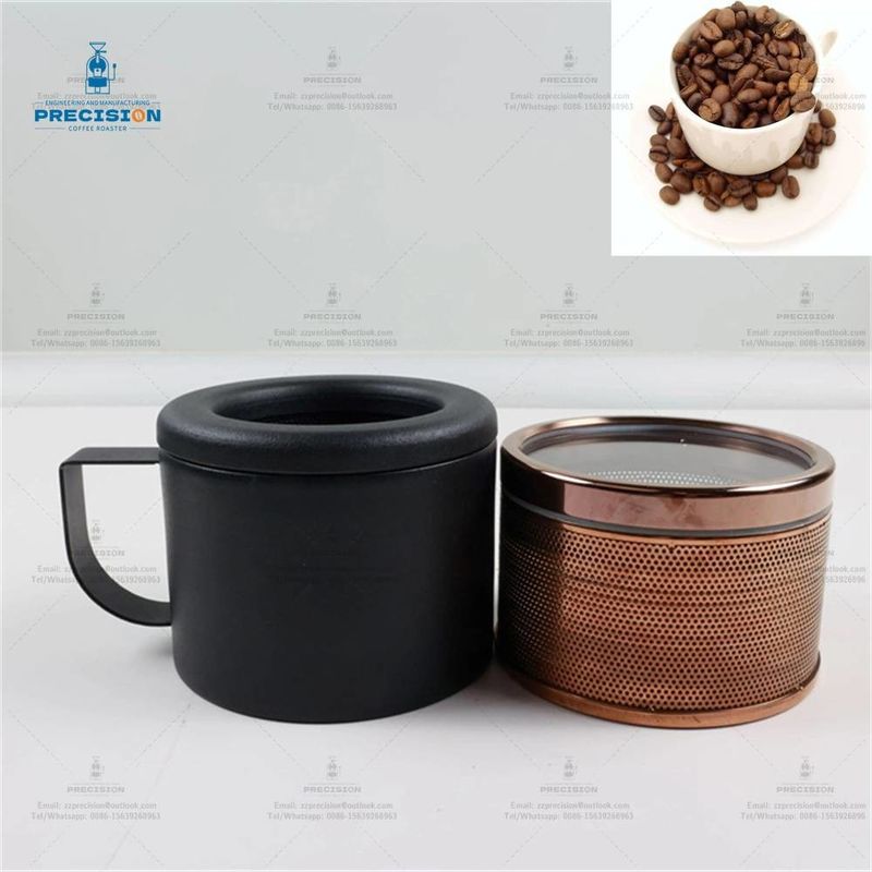 เครื่องต้มกาแฟที่ฉลาดกว่า พร้อมกล่องอากาศและถ้วยเย็น 220V 2000W เครื่องต้มถั่วกาแฟที่บ้าน สีดํา สีขาว