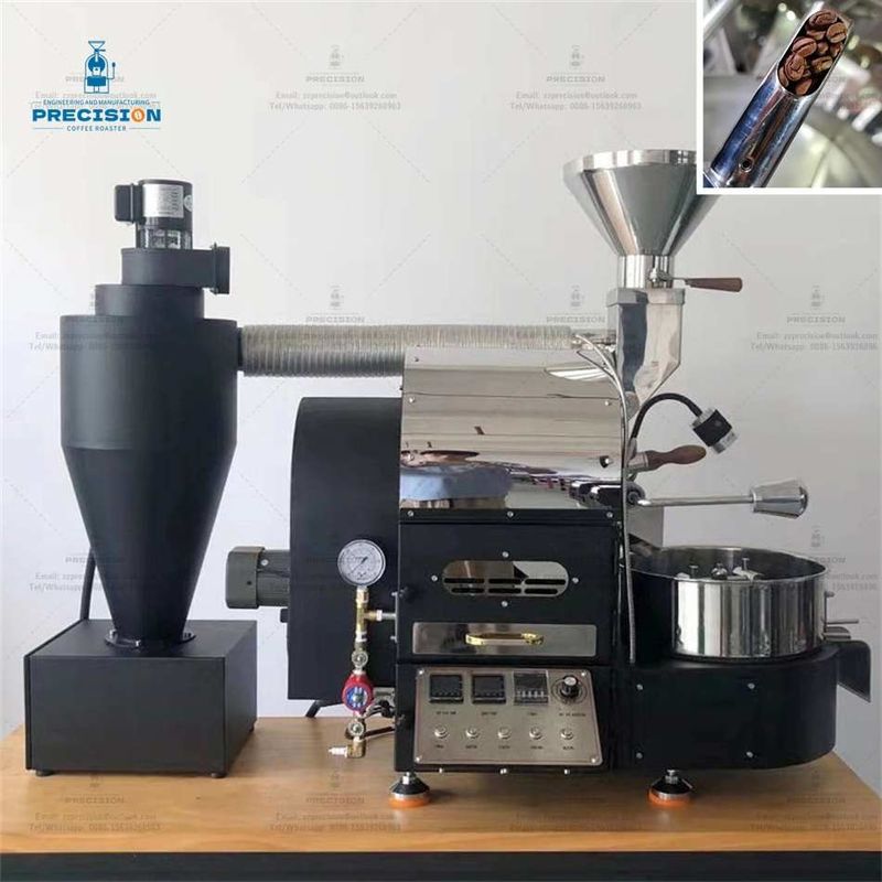 เครื่องต้มน้ํามัน 200-2500 กรัม/ชุด เครื่องต้มถั่วกาแฟที่มีเวลาเย็น 1-2 นาที