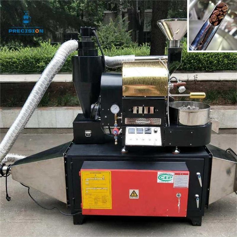 เครื่องต้มน้ํามัน 200-2500 กรัม/ชุด เครื่องต้มถั่วกาแฟที่มีเวลาเย็น 1-2 นาที