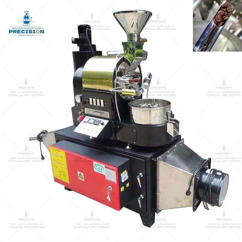 เครื่องต้มน้ํามัน 200-2500 กรัม/ชุด เครื่องต้มถั่วกาแฟที่มีเวลาเย็น 1-2 นาที