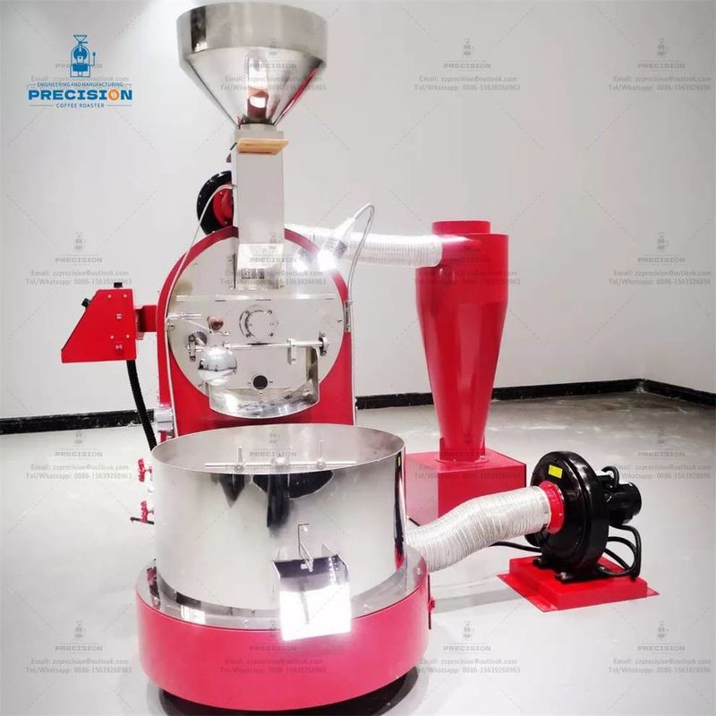 5Kg 12Kg 15Kg ก๊าซ ไฟฟ้า ช่างกาแฟ ถั่วทอสเตอร์เครื่องแปรง 0-300C อุณหภูมิปรับ