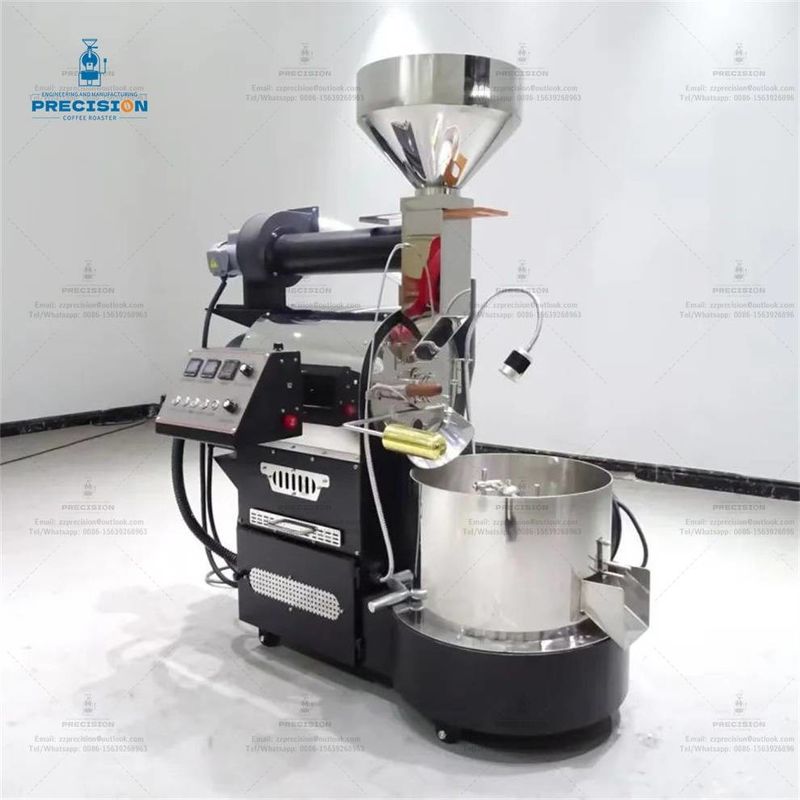 เครื่องแปรงกาแฟ สแตนเลส ประเภทแก๊สไฟฟ้า 5Kg 10Kg 15Kg เครื่องแปรงกาแฟ