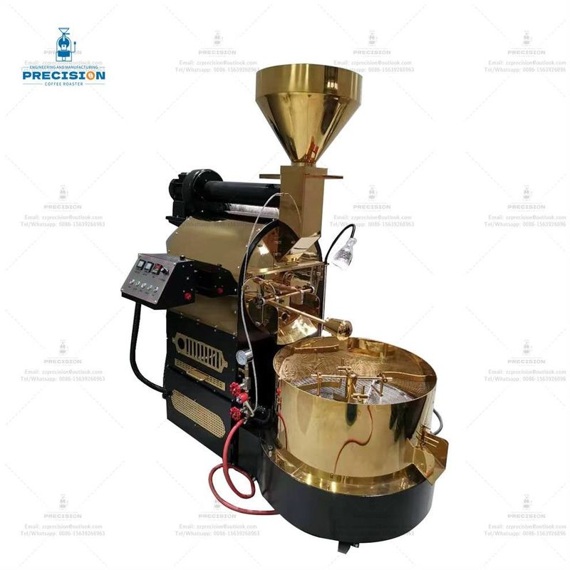 5Kg 12Kg 15Kg ก๊าซ ไฟฟ้า ช่างกาแฟ ถั่วทอสเตอร์เครื่องแปรง 0-300C อุณหภูมิปรับ