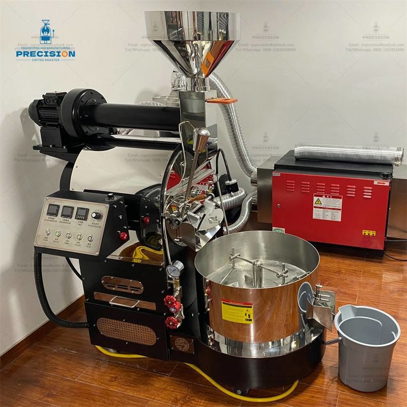 อุตสาหกรรมพาณิชย์ อัตโนมัติ 20Kg 30Kg 60Kg Multi Burner อินฟราเรด ก๊าซไฟฟ้า คาเฟ่ น็อต กาแฟถั่ว Roaster Machine
