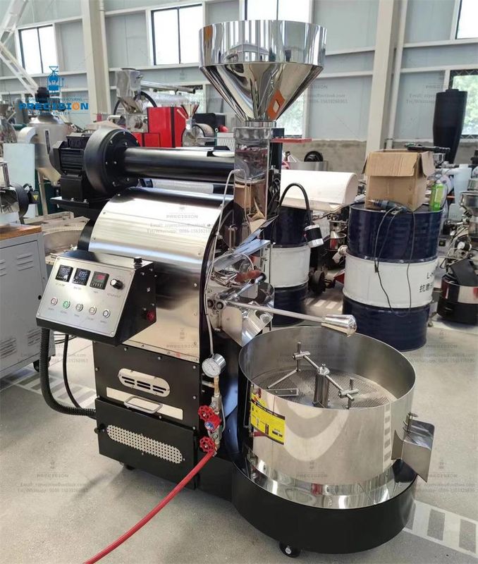 อุตสาหกรรมก๊าซไฟฟ้า 2kg 3kg 6kg กาแฟ กาแฟถั่ว Roaster Giesen เครื่องแปรงกาแฟพาณิชย์